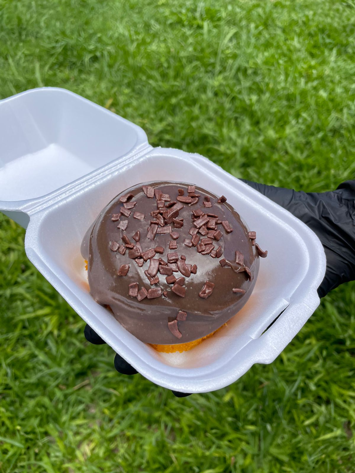 Mini vulcão de cenoura